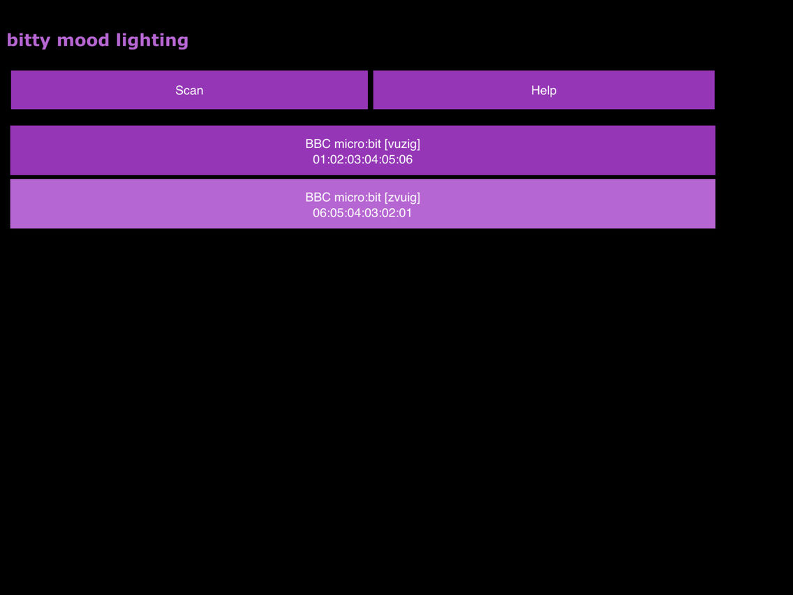 bitty mood lighting poster