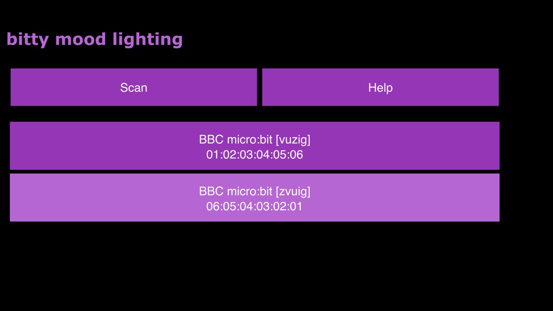 bitty mood lighting poster