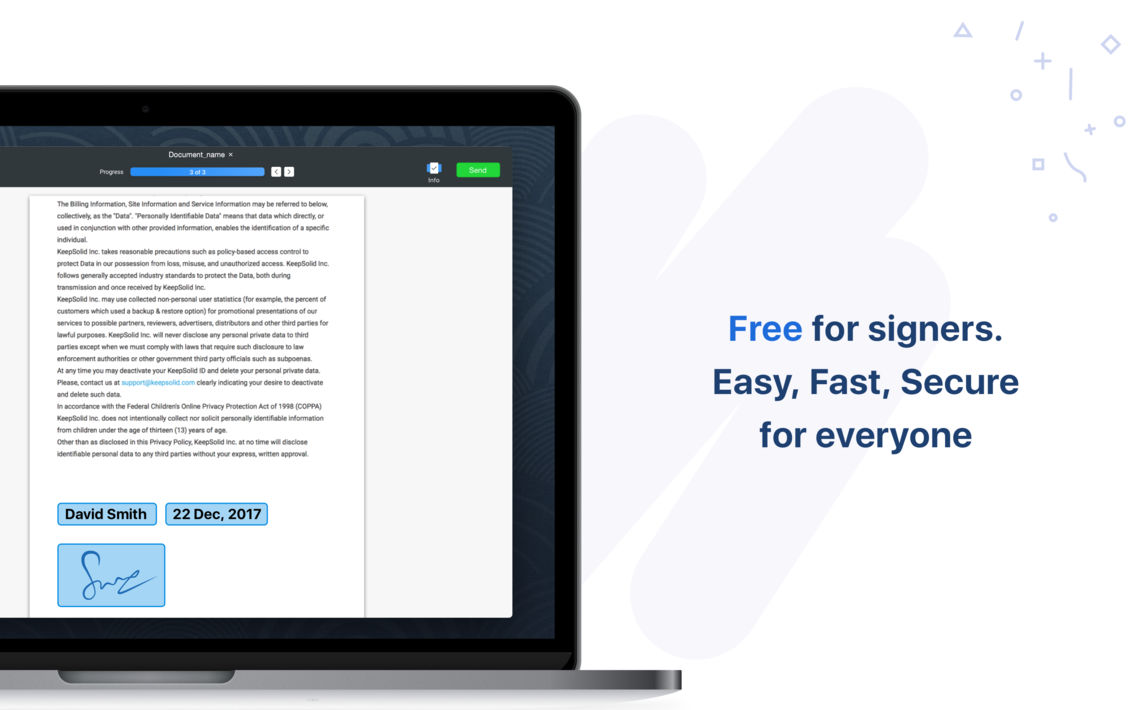 KeepSolid Sign – eSign docs poster