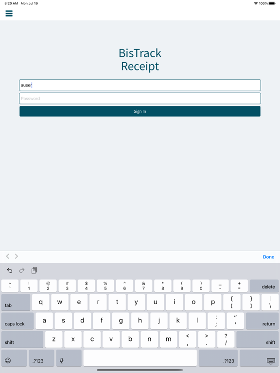 Bistrack Issue BisTrack Receipt for iOS (iPhone/iPad) - Free Download at AppPure