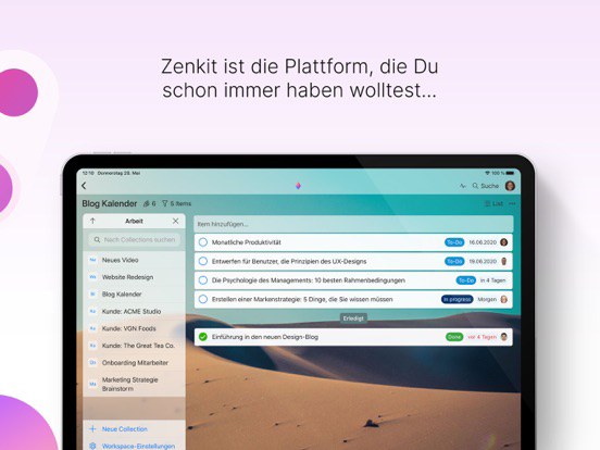 Zenkit Plakat