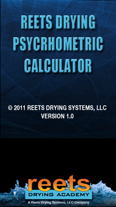 ReetsDryCalc - Reets Drying Psychrometric ポスター