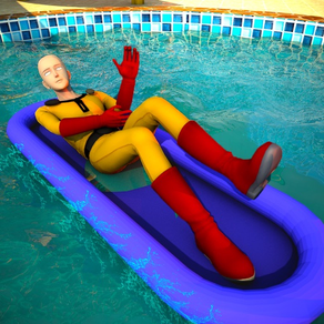 New Superhero Water Slide Game