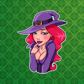 Halloween Sexy Witch Stickers!