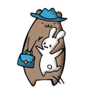 White Bunny and Brown Bear