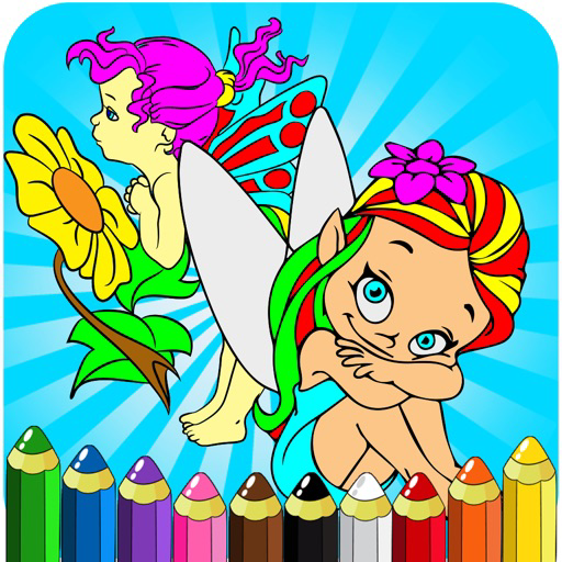 Fairy Coloring Books For Kids - Drawing Painting Princess Games for iOS ...
