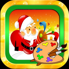 Santa Claus bonhomme de neige jeux de coloriage