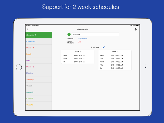Class Planner for teachers poster