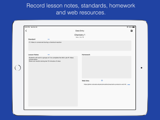 Class Planner for teachers poster