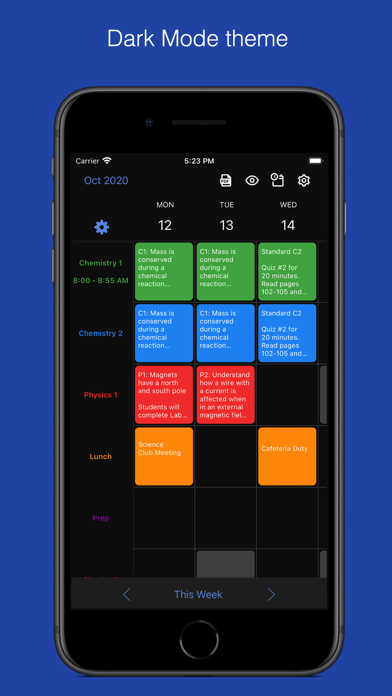 Class Planner for teachers poster