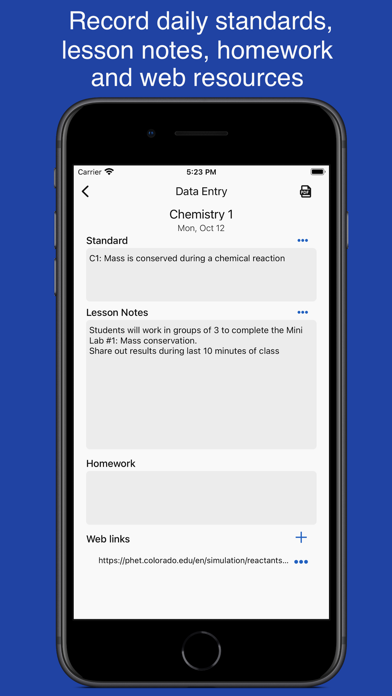 Class Planner for teachers poster