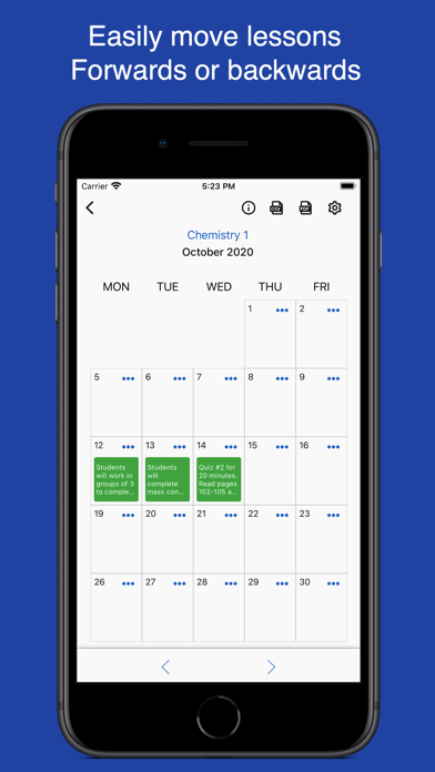Class Planner for teachers poster