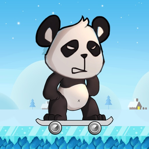 Skater Panda-Tap to Run & Jump