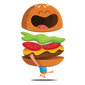 Cute Burger Sticker Pack