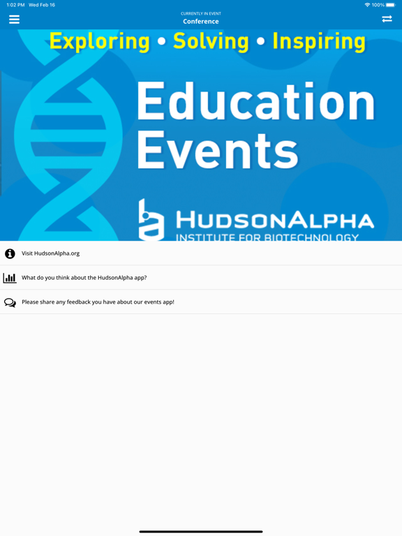 HudsonAlpha Education Events poster
