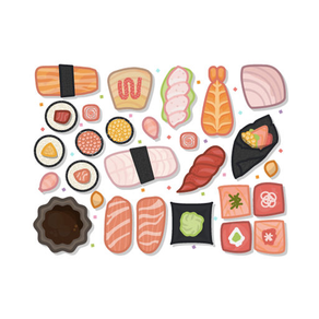 Japanese Food Sketch Stickers
