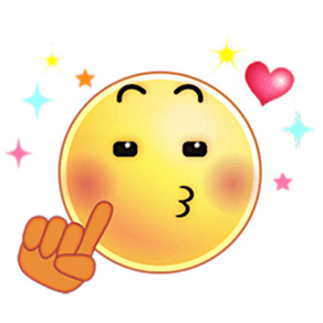 Adorable Face Emoji Sticker