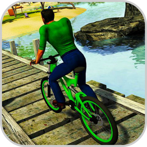 Bicycle Stunts Extreme Beach