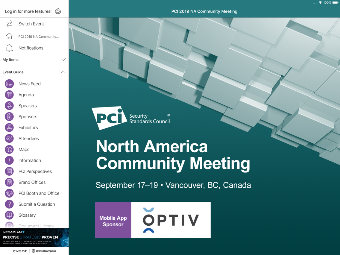 PCI Community Meeting poster