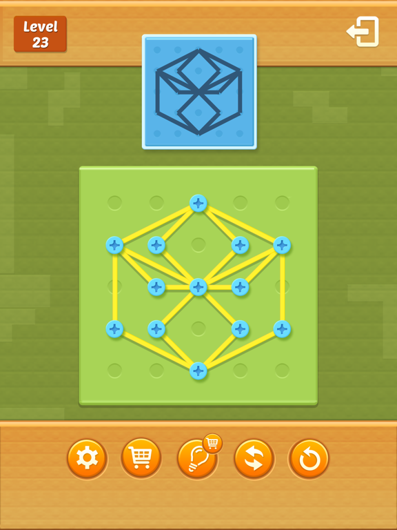 輪ゴムのパズル ポスター