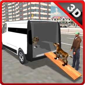 Entrega en casa de mascotas furgoneta y transporte
