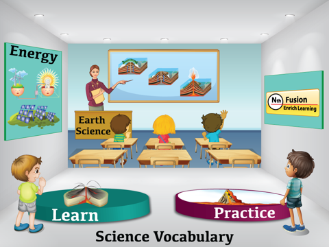 1st Grade Science Glossary #1 : Learn and Practice Worksheets for home use and in school classrooms poster