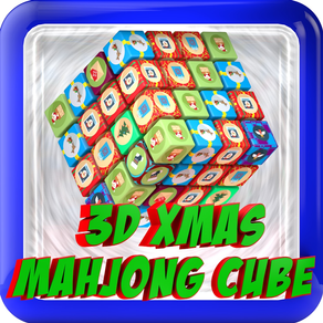 3D Christmas Mahjong Cube