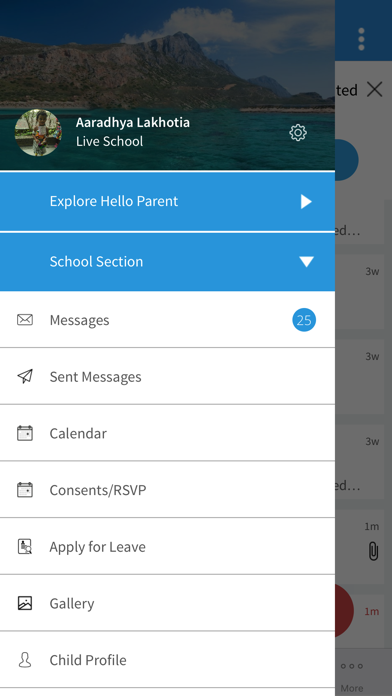 Hello Parent App poster