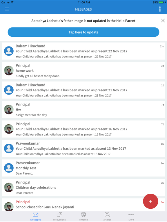 Hello Parent App poster