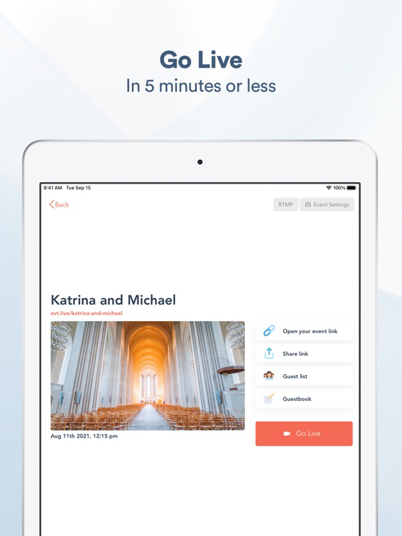 EventLive－Live Stream Event for iOS (iPhone/iPad) Free Download at