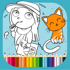 Coloring book and learn