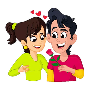 Romantic Couple Emoji Stickers