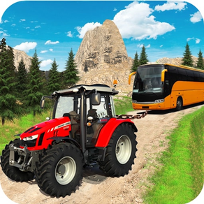 Offroad Tractor Towing Bus