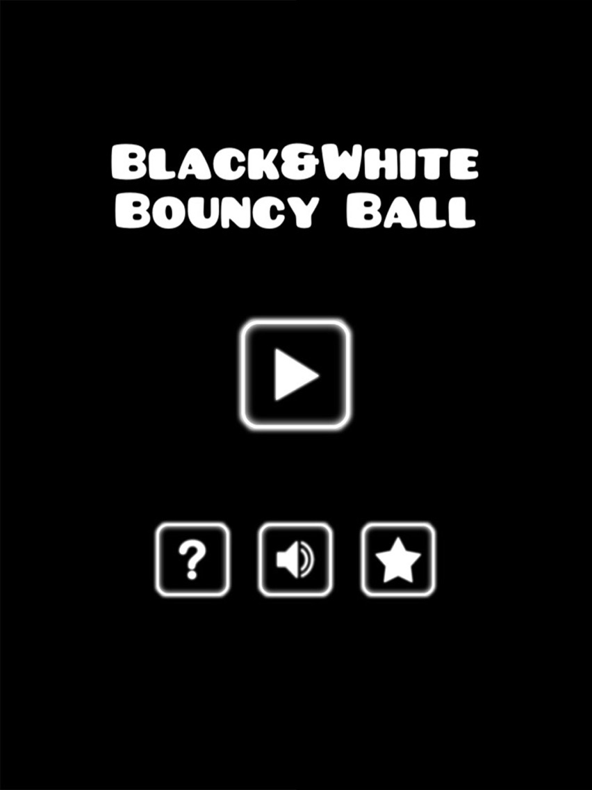 Black&White Bouncy Ball poster
