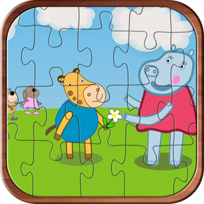 Hippo Family Jigsaw Puzzle