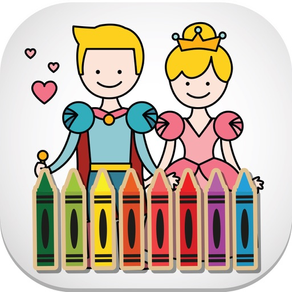 Fairy Tale Kids Toddler Coloring Book for Boy Girl