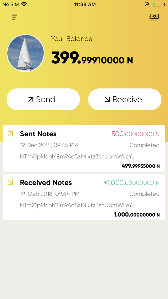 Note Blockchain poster