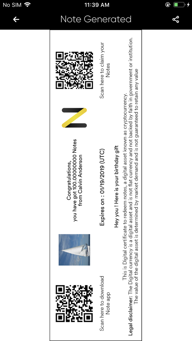 Note Blockchain poster
