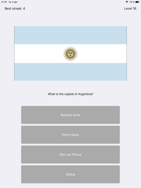 Capital City Quiz World Flags poster
