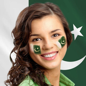 Face Flag for Pakistan : 14 August flags