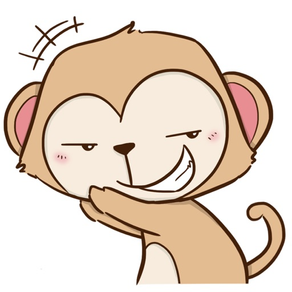 Cheaky Monkey Sticker