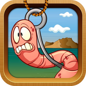 Hooky Worm The challenging Game to get coins and catch a fish For Kids.