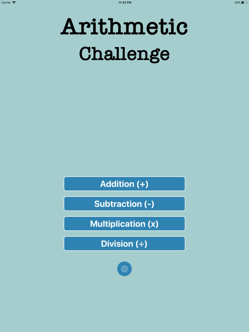 Math - Arithmetic Challenge poster