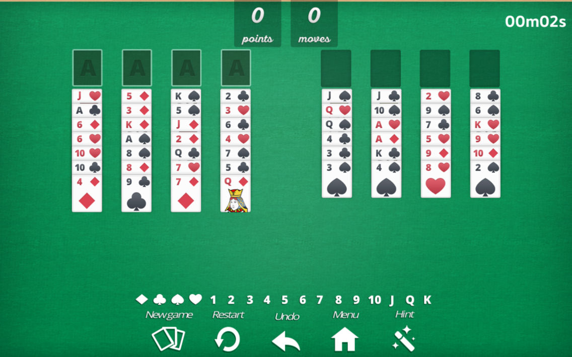 Solitaire Freecell card game for iOS (iPhone) Latest Version at 1.99