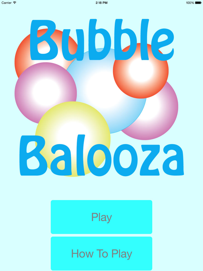 Bubble Balooza poster