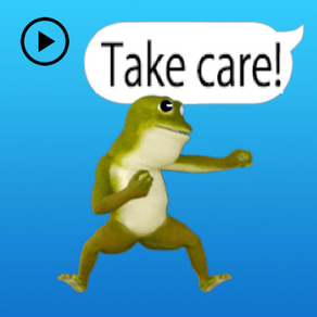 Animated Dancing Frog Stickers