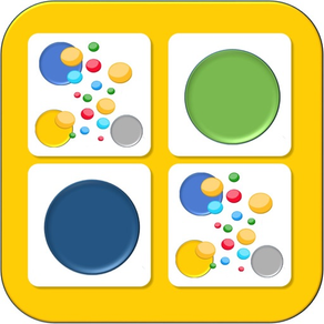 Color circle brain matching memory game for kids