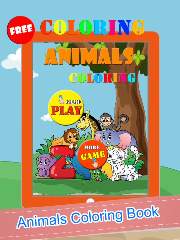 Coloring Book Of Animals Painting & Drawing Pages poster