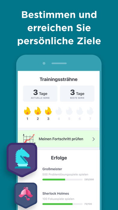 Gehirnjogging mit Impulse Plakat