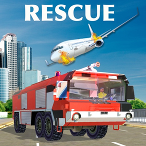 911 Avião Emergência Rescue Sim 3d